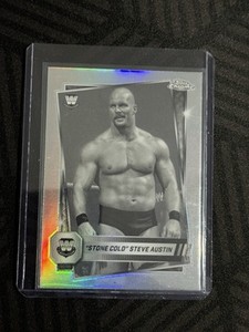 WWE Topps Chrome 2025 Stone Cold Steve Austin Sepia Refractor #6 Legends