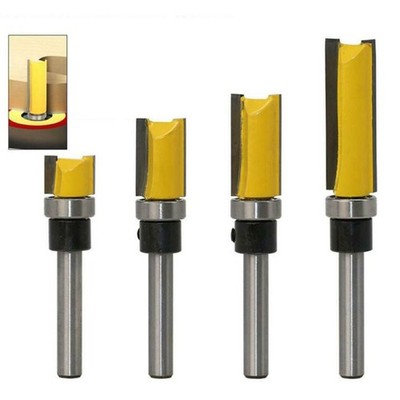 8 mm Schaft Hartmetall Muster Router Bit, Top Bearing Flush Trim Holzbearbeitung