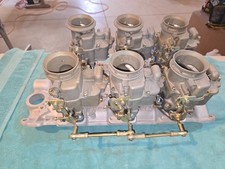 Chevy 409 6 Duece Intake With Rebuilt Holley 94 Carbs Chevy 409 6 Duece Intake With Rebuilt Holley 94 Carbs