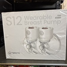 TSRETE Double Wearable Electric Breast Pump Hands-Free model-24 mm USBCharging