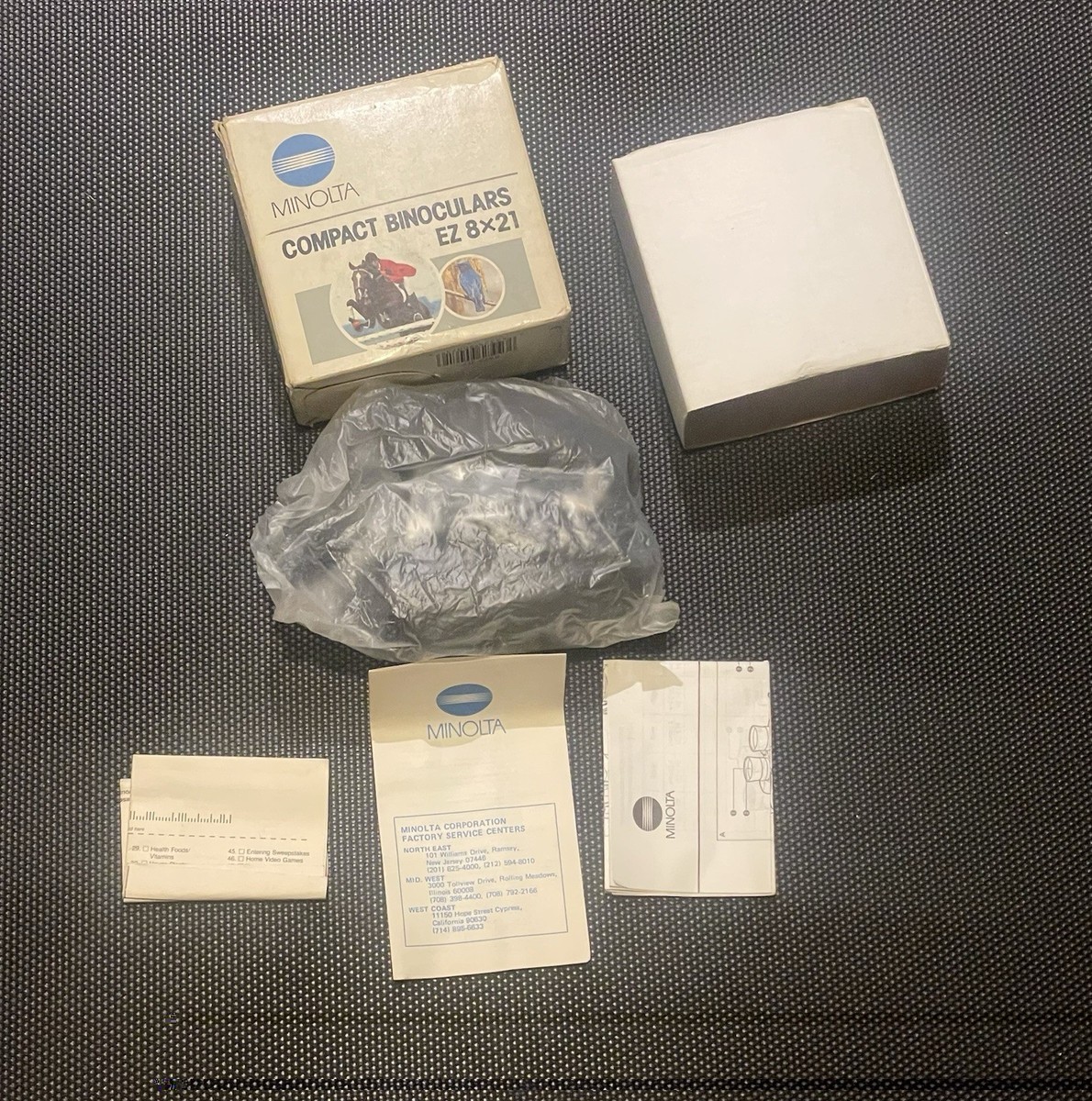 Vintage Minolta Japan EZ 8x21 Compact Binoculars – New Without