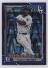 2024 Bowman Chrome Prospects Purple Refractor 17/250 Kendall George #BCP-58 05k6