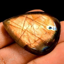 50.5 Ct Natural Labradorite Pear Cabochon Loose Gemstone For Jewelry 35X25X7 mm