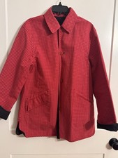 Casual Corner Annex Jacket Red Plaid Reversib...