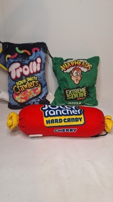 S.O.S. Snacks On Snacks Trolli WarHeads And Jolly Rancher Beanie Plush Lot Of 3
