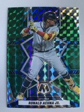 Ronald Acuna Jr. 2022 Panini Mosaic Green Prizm Atlanta Braves 158 FREE SHIPPING