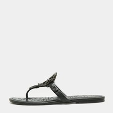 Ballerine Tory Burch blu navy in pelle nera taglia 40