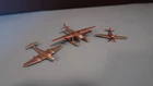 3x Dinky Toys Vintage Small Model Planes Collectables Tempest II Seaplane Meteor