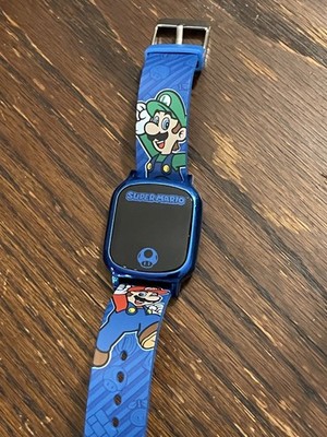 Super Mario Bros Mario and Luigi LED Digital Wrist Watch Red