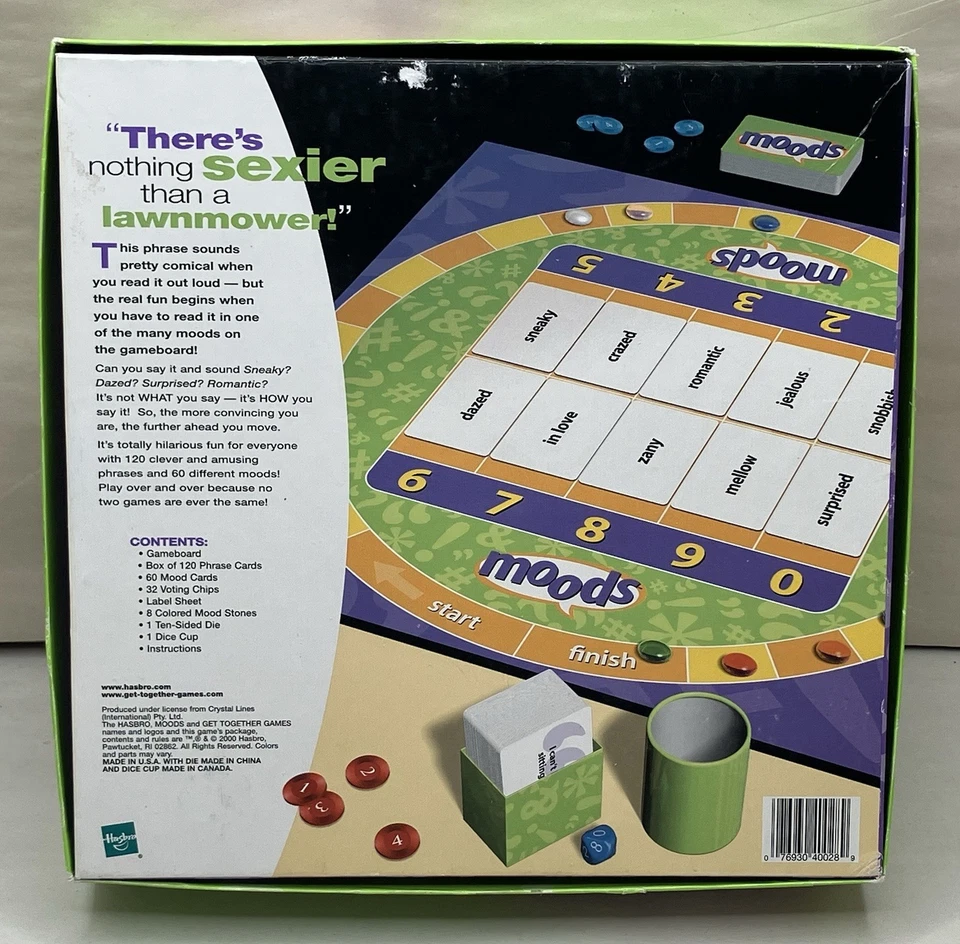 Moods Board Game Adult 2000 Hasbro Party Game 100% Complete - Image 3 of 4