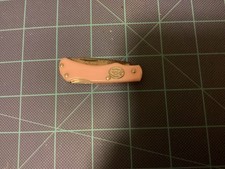 MOORE MAKER USA #3111 LB Mini Lockback Folding Knife Matador, Texas Pink Gr8 Snp