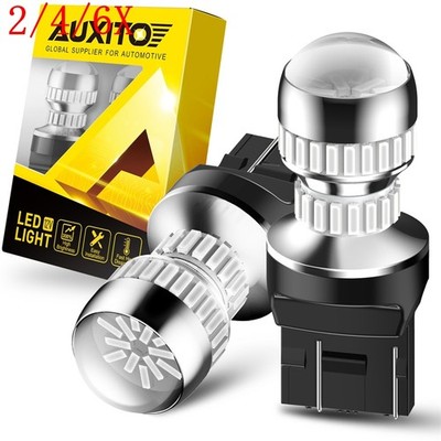 2/4/6X 7443 7440 Canbus Red LED Brake Tail Light Turn Signal Bulbs Error Free