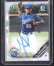 Yefri Del Rosario 2019 Bowman Chrome Prospects Autographs Refractor SN,AU #/499