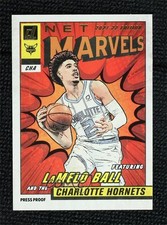 2021 Donruss Net Marvels Press Proof Gold Foil Black Text LaMelo Ball #10 1p0v