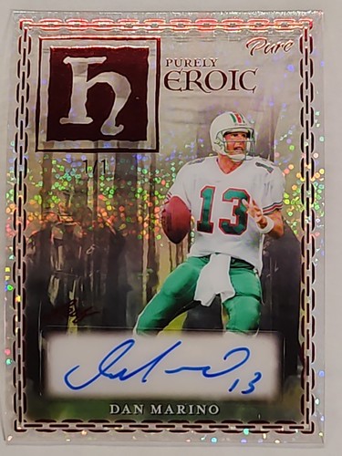 2025 LEAF PURELY HEROIC SPARKLE 1/1 AUTO DAN MARINO MIAMI DOLPHINS HOF ICON MINT