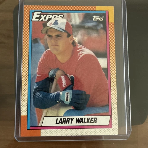 Larry Walker 1990 Topps Baseball Rookie RC Card #757 GEM MT Expos HOF QTY
