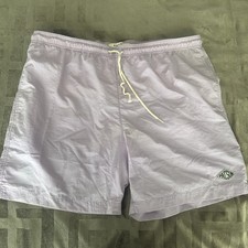 PacSun Shorts Mens XL Purple Solid Swim Trunks Mesh Lined Nylon Beach Summer