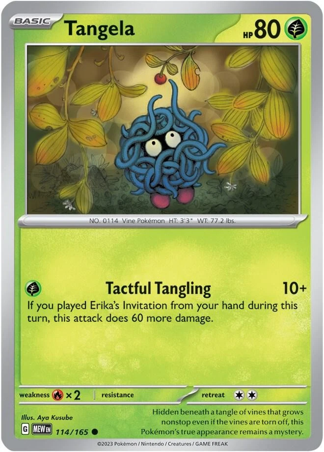Tangela Pokemon Card for sale | eBay