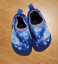 Toddler Barefoot Water Shoe Size 5/6 EU 21/22 Blue Galaxy Aqua Socks Unbranded