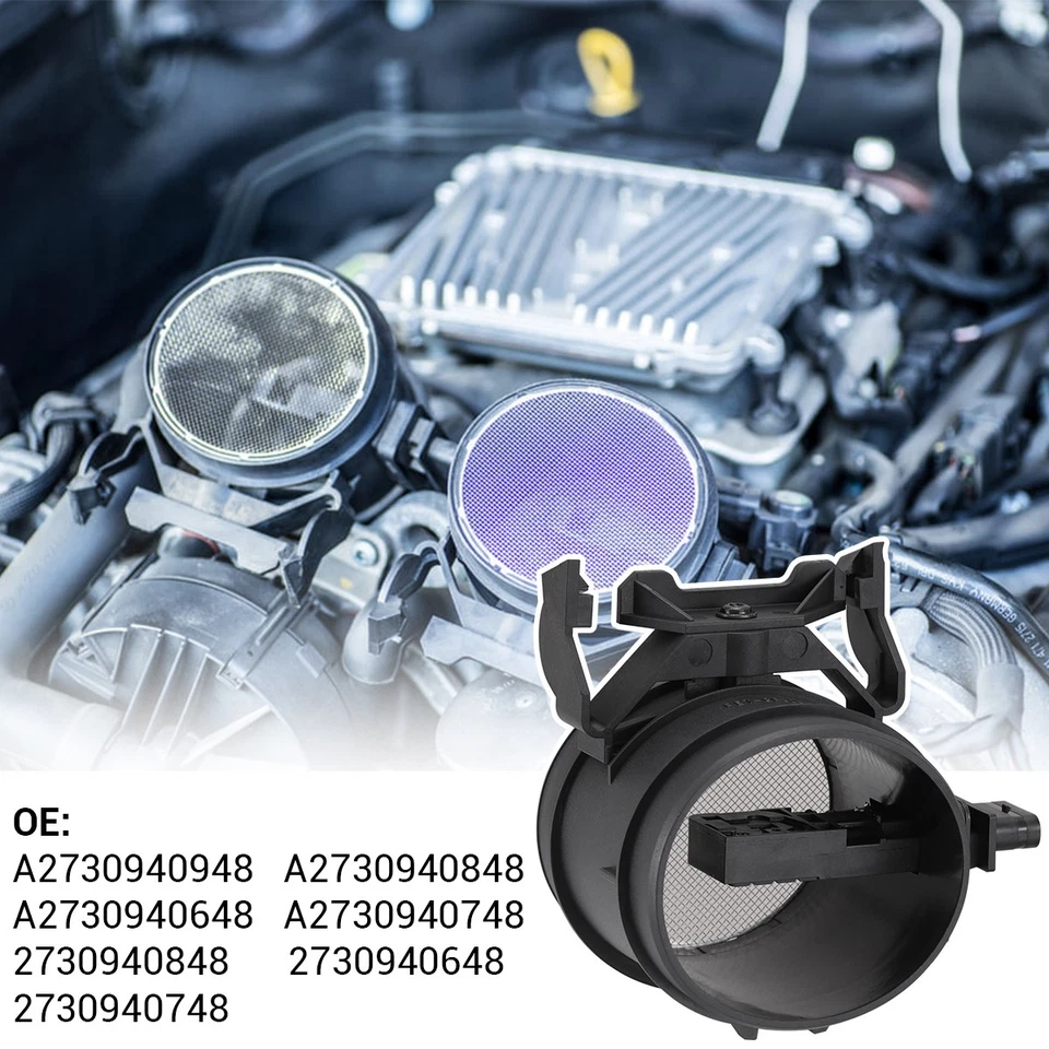 Sensor de flujo de masa de aire MAF para 05-12 Mercedes-Benz 2730940948 0280218190 negro Foto 3 de 4