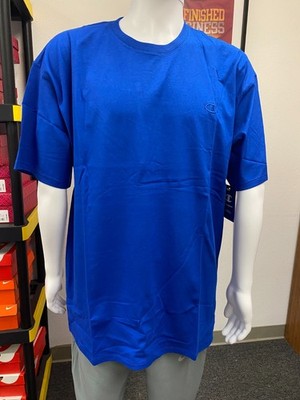 Champion BLUE One-Point Short Sleeve T-shirt Men's US Size 2XL