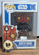 Funko POP! Star Wars Darth Maul #09 Blue Box Large Font w/Pop Protector
