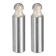 2pcs Router Bit Core Box 1/2 Shank 3/8 Inch Cutting Dia 1Flutes Tungsten Steel
