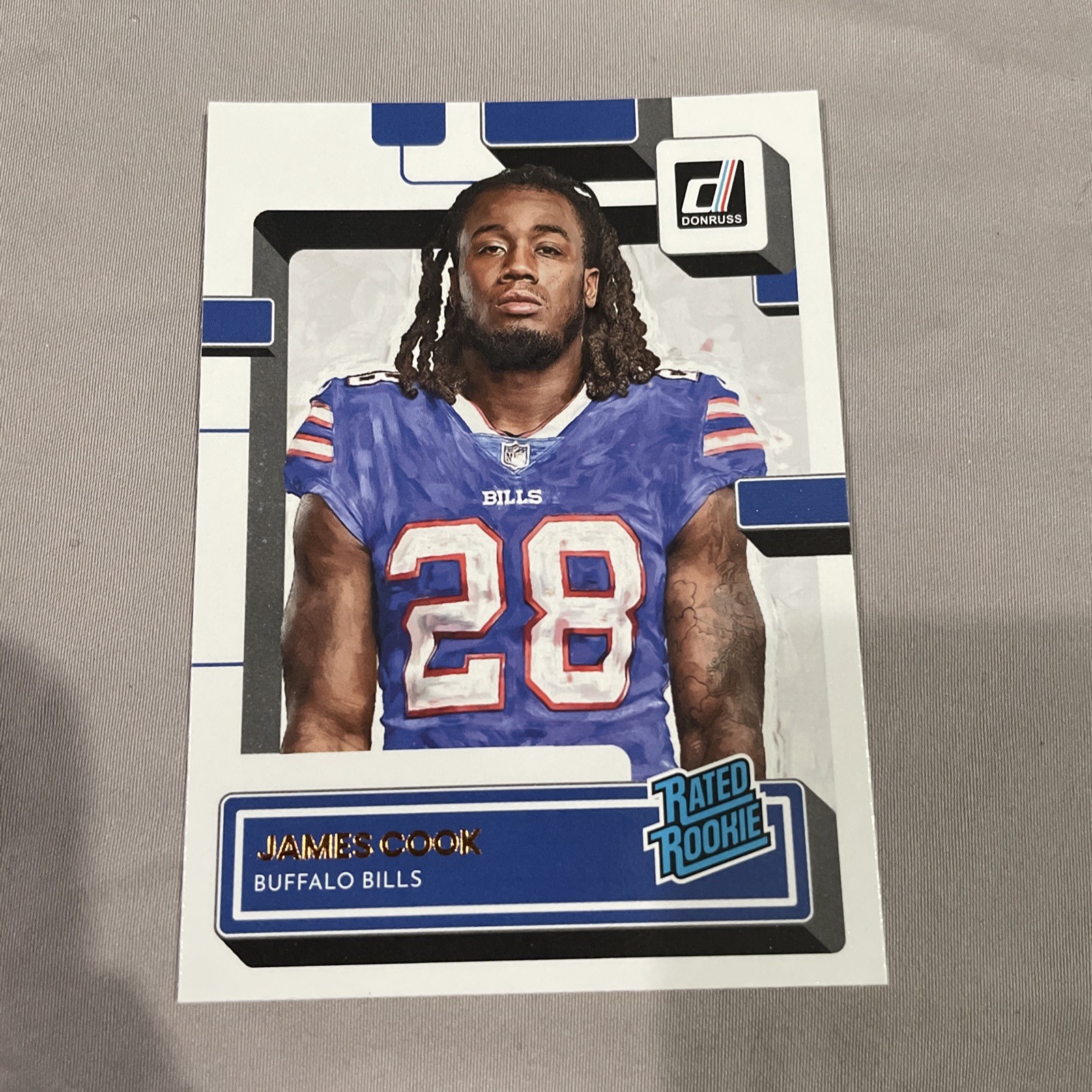 2022 Donruss James Cook Rated Rookie Portrait RC #315 Bills