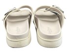 Cristina Francini Leather Sandal Women Size 9 White Double Buckle Designer Italy — photo 5