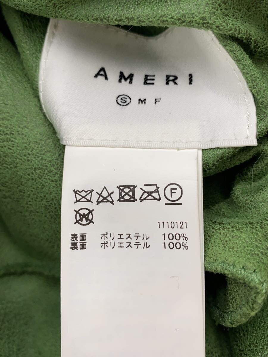 AMERI Many Way Useful Boa Coat S Polyester Green … - image 4