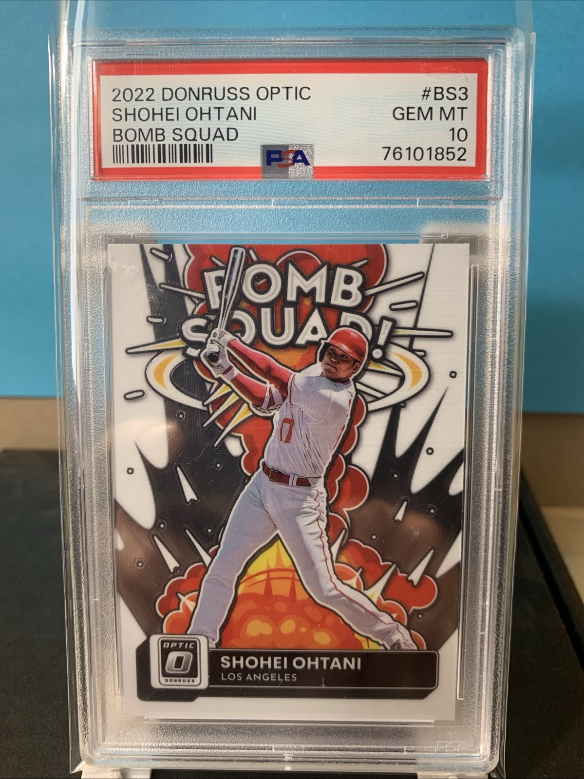 2022 PANINI DONRUSS OPTIC BOMB SQUAD SHOHEI OHTANI #BS3 PSA 10 GEM MT