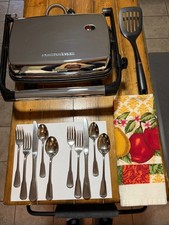 Hamilton Beach Indoor Grill + Kitchen Tools B...