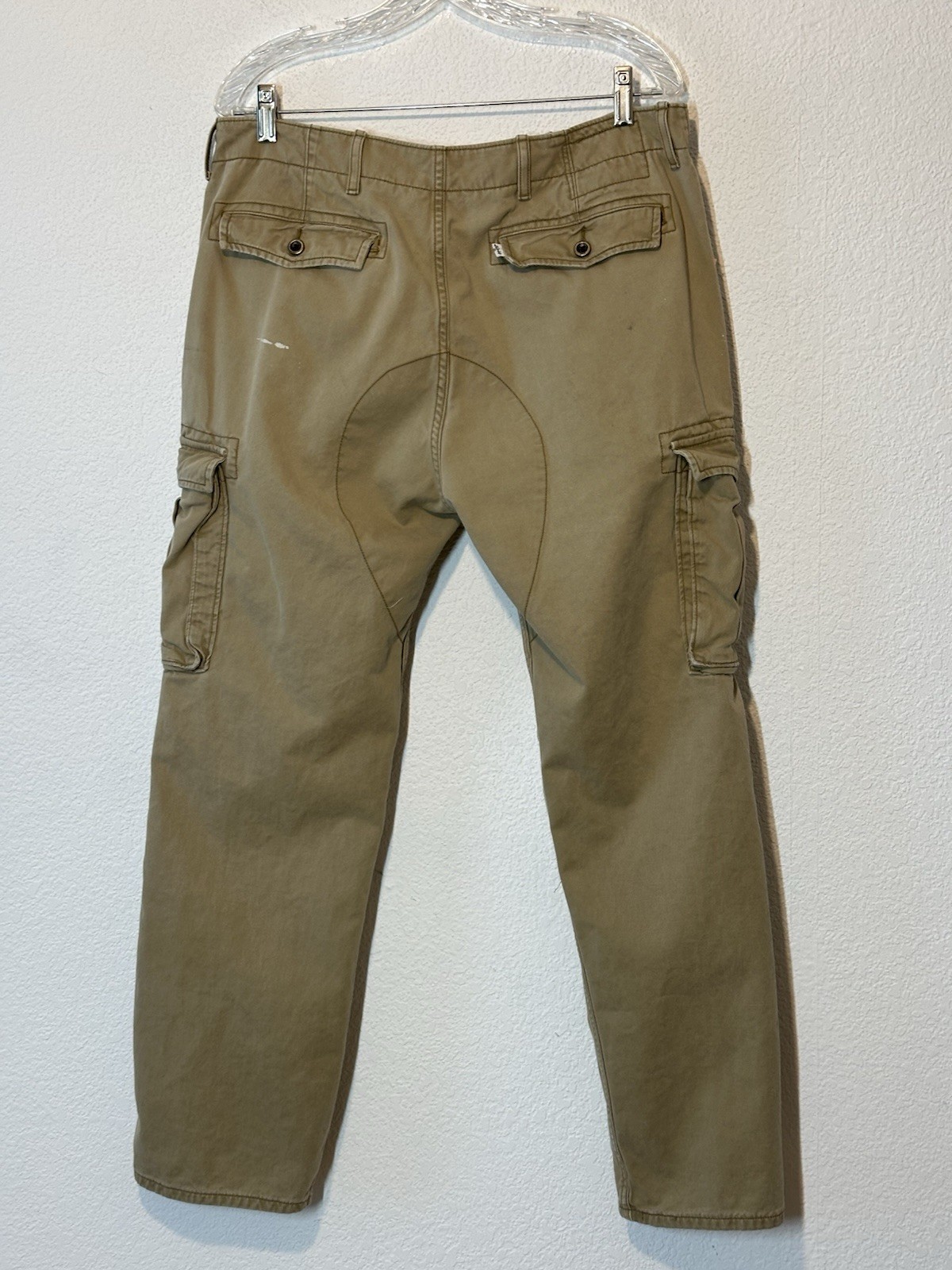Levi's White Label Y2K Cargo Utility Pants 34x 32 Measure 35X28 Brown  Grunge thumbnail 2