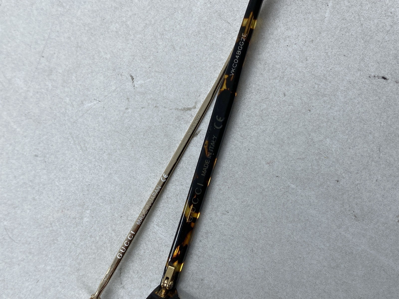 Gucci Gold Wire Frame Tortoise Shell Eyeglasses - image 6