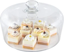 and Wedding Food Displays, Birthday, Suitable for Kitchen, 11 Inch Glass Ca