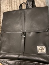 Zaino Herschel nero unisex fibbia chiusura zip tasche interne esterne casual