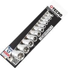 TECPO AUßEN TORX STECKSCHLÜSSEL SATZ 1/4 3/...