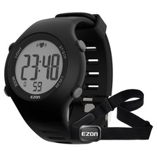 EZON Heart Rate Monitor Chest Strap and Digital Watch,5ATM Waterproof Fitness...
