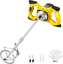 2300W Electric Cement Mixer, 6-Speed, 110V, for Mud/Cement/Mortar/Paint/Fodder