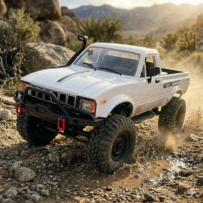 1/16 Scale RC Crawler, WPL C24-1 RC Truck RTR 4x4 Off-Road Pick-up Car 2.4GHz Re