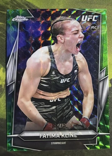 Fatima Kline - 2026 Topps Chrome UFC Green Geometric /75 Rookie