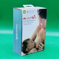Munchkin Flow Nipple Shield 24mm Large See-Thru Milk Flow Starter Kit NEW