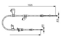 Bosch Handbremsseil Links FüR Colt 6 Smart Forfour 1.1-1.5D 01.04-06.12 OE