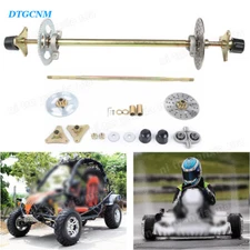 29" Go Kart Rear Live Axle Kit, Sprocket & Hub, Brake Assembly