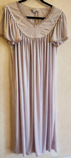 MISS ELAINE SILK ESSENCE LIGHT PURPLE FLORAL LONG NIGHTGOWN MEDIUM