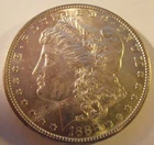 1888 S Morgan Silver Dollar, AU/BU, Low Mintage  (88SEW1)