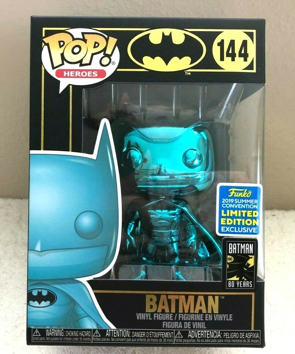 Funko Pop! Heroes 80 Years BATMAN (Teal Chrome) SDCC 2019