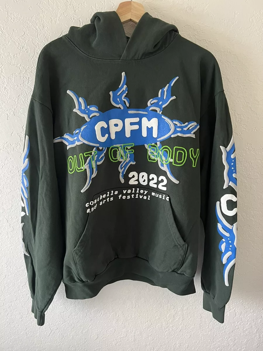 COACHELLA 2022 Cactus Plant Flea Market CPFM Hoodie Green Large Weekend 2