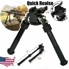 Hunting Rifle Bipod Quick Detach Mount 6.5-9" Adjustable For 20mm Picatinny Rail