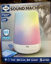 Sealy Night Light & White Noise Therapy Sound Machine Bluetooth & App Control
